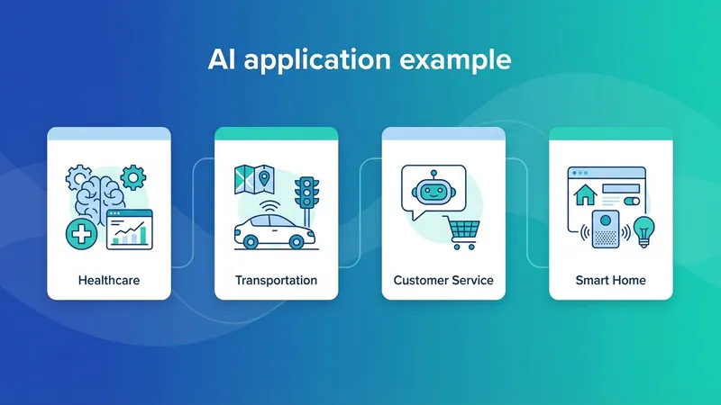 Robot AI bekerja di pabrik modern, menunjukkan aplikasi AI dalam industri