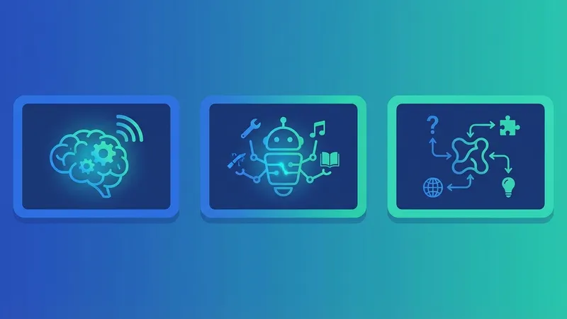 Ilustrasi AGI membantu manusia dalam riset ilmiah dan inovasi, dengan robot dan data yang saling terhubung