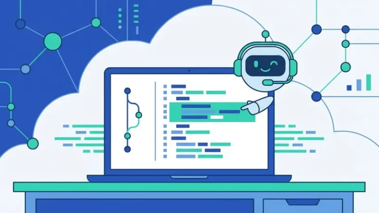 copilot git - ilustrasi konsep utama