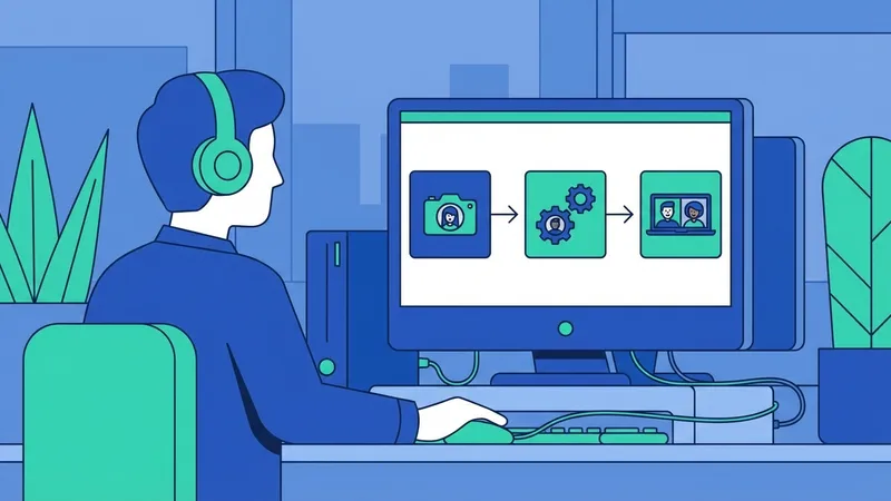 Diagram alur kerja teknologi deepfake dengan komponen seperti generator dan diskriminator GANs