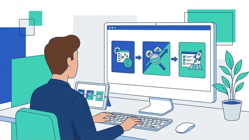 Infografis alur kerja AI dalam GEO generative engine optimization