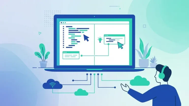 github copilot - ilustrasi konsep utama