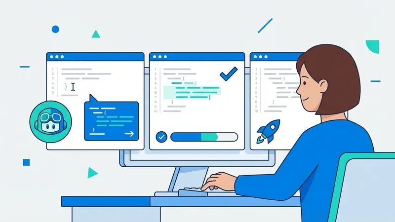 Diagram alur kerja GitHub Copilot, menunjukkan input kode dan saran AI