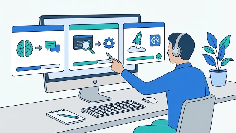 Ilustrasi Grok AI dengan elemen data real-time dan humor