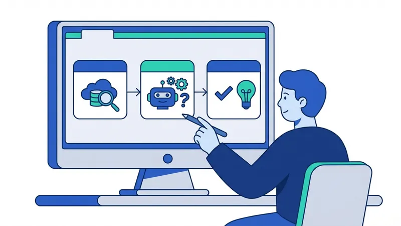 Diagram alur kerja kecerdasan buatan dari data input hingga output
