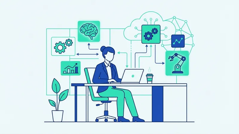 Ilustrasi masa depan dengan teknologi AI canggih, menunjukkan potensi baru AI