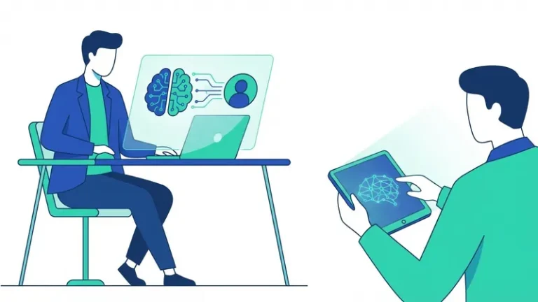 manusia ai - ilustrasi konsep utama