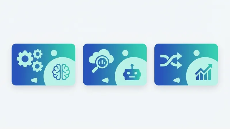 Ilustrasi bagaimana AI bekerja dengan data, algoritma, dan output