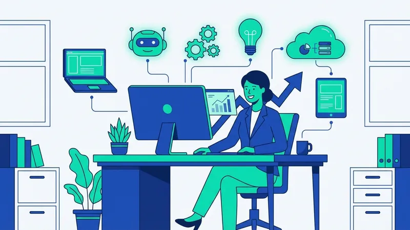 Ilustrasi tantangan dan etika AI, termasuk bias, privasi, dan dampak sosial