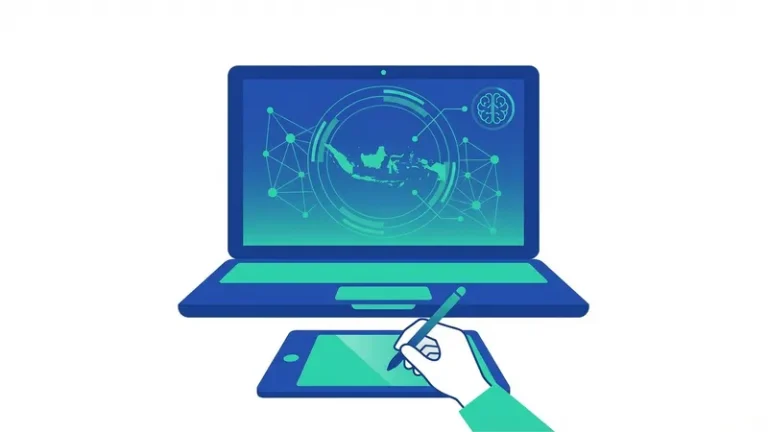 platform ai lokal indonesia - ilustrasi konsep utama