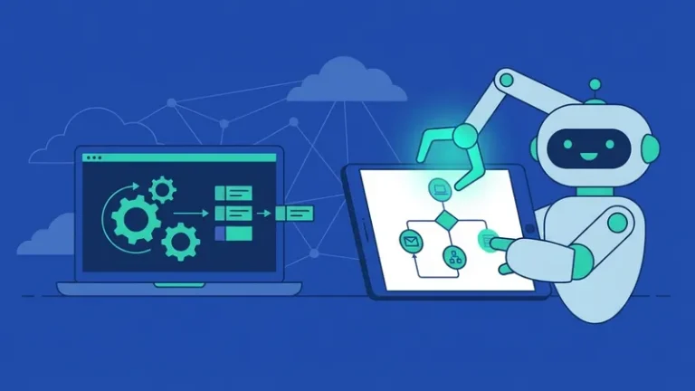 robot rpa - ilustrasi konsep utama