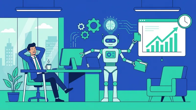 Tim bisnis berdiskusi tentang implementasi teknologi AI dan RPA
