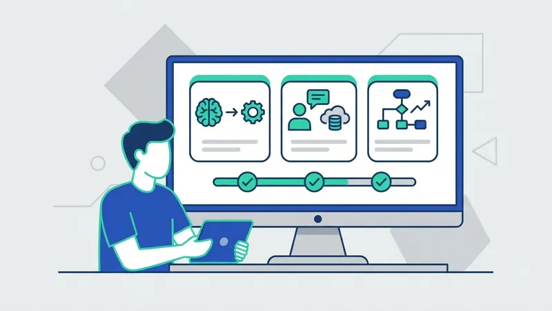Diagram alur kerja sistem AI, dari input data hingga output keputusan
