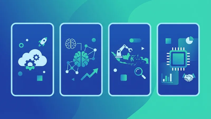 Grafik pertumbuhan startup AI di Asia Tenggara dengan fokus pada Indonesia