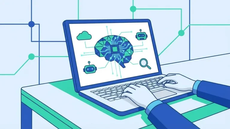 teknologi artificial intelligence - ilustrasi konsep utama