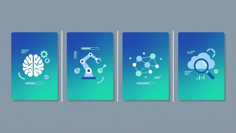 Ilustrasi berbagai aplikasi AI di kehidupan sehari-hari seperti mobil otonom, robot, dan perangkat rumah pintar