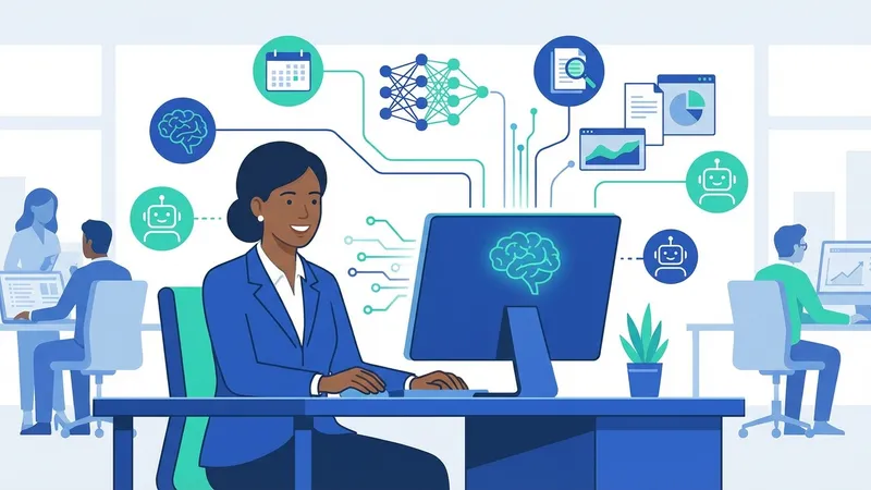 Ilustrasi ancaman siber dan perlindungan AI di web