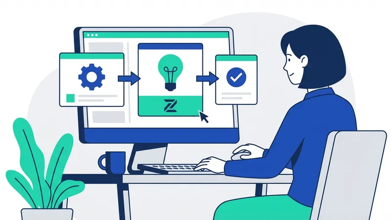 Diagram alur kerja Zapier dengan Trigger dan Action