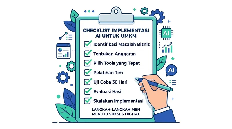 Checklist kesiapan AI untuk UMKM - mindset infrastruktur sumber daya proses