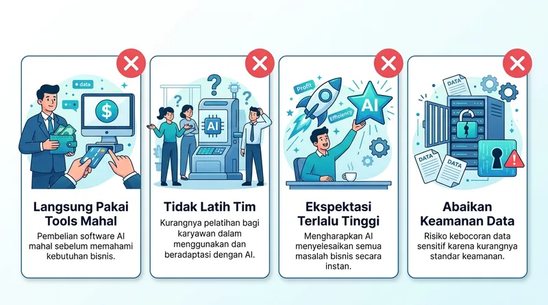 7 kesalahan fatal UMKM saat adopsi AI