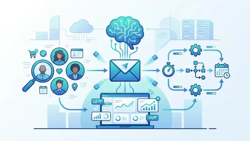 AI untuk email marketing membantu personalisasi dan automasi kampanye email secara otomatis berdasarkan data perilaku subscriber