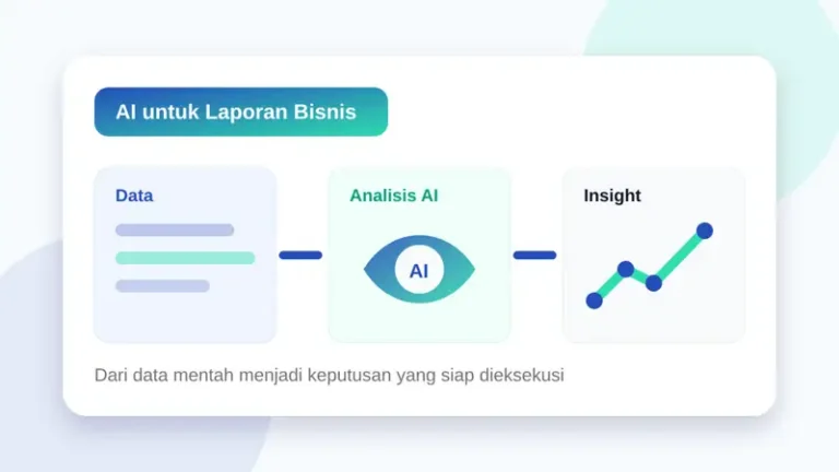 AI untuk laporan bisnis mengubah data menjadi insight