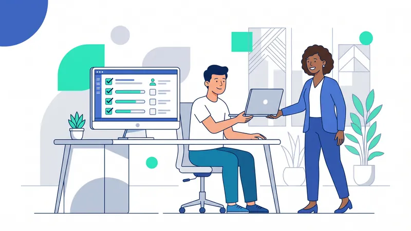 Karyawan baru menerima perangkat dan checklist onboarding otomatis