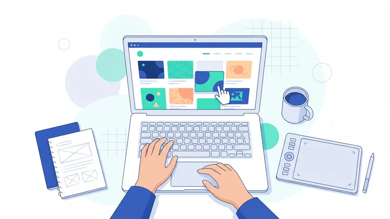 Website portofolio dengan susunan proyek