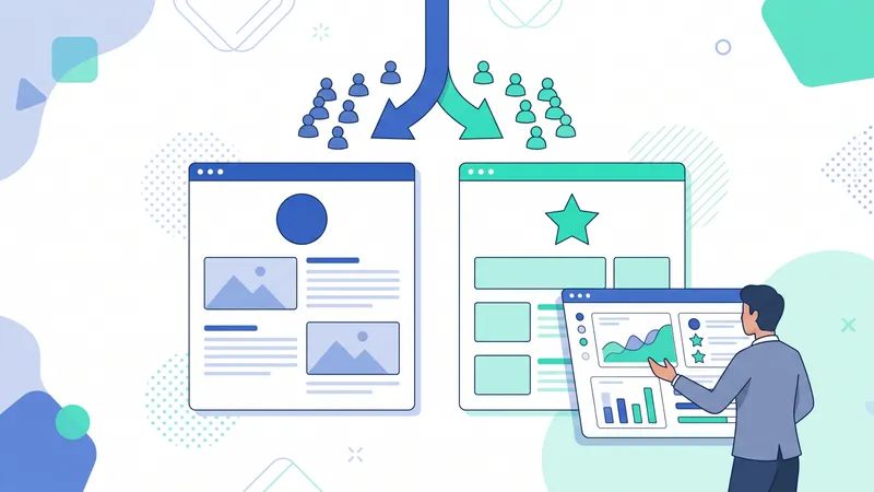 Uji A/B dua versi landing page