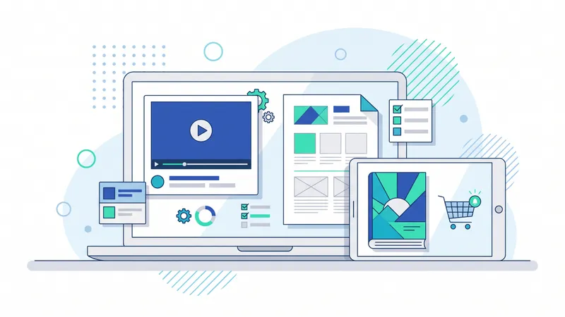 Produk digital seperti ebook, kelas online, dan template