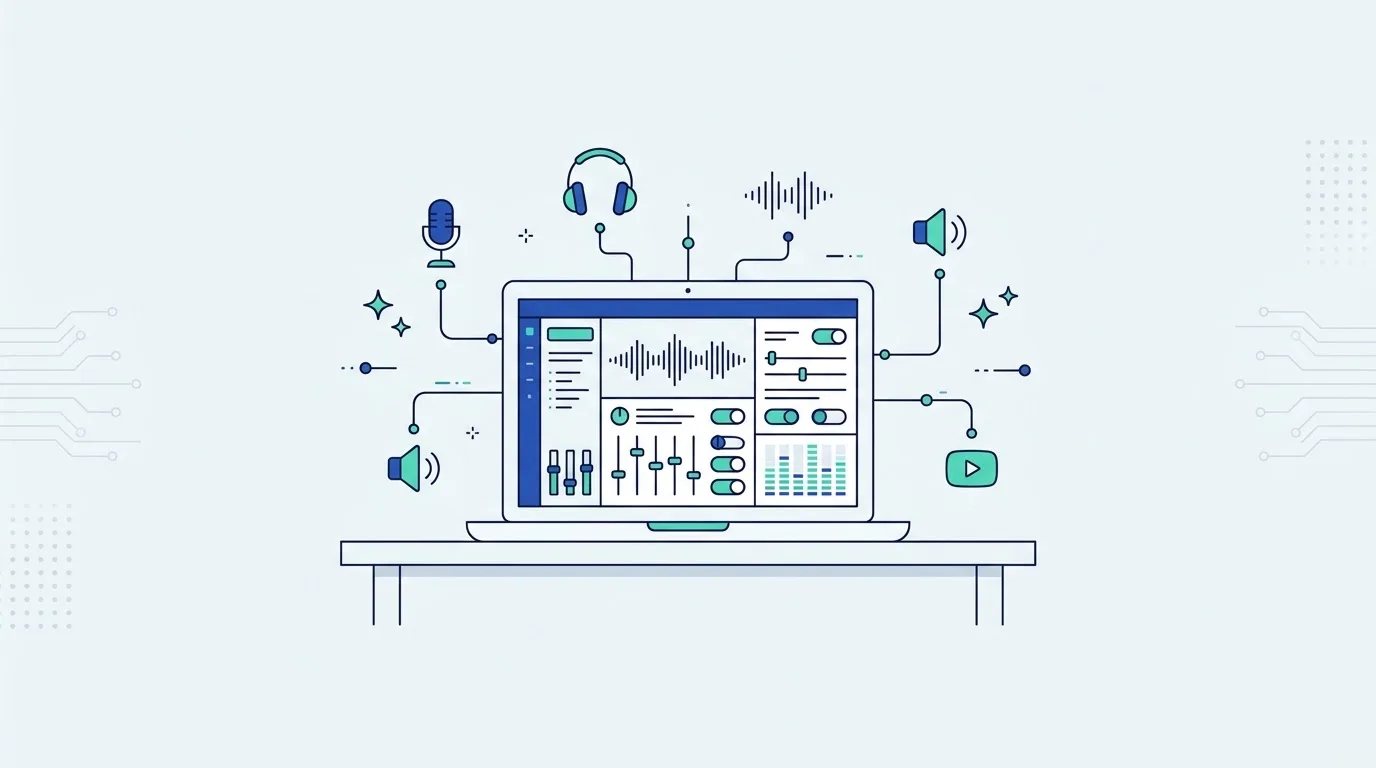 Ilustrasi suara AI ElevenLabs yang realistis