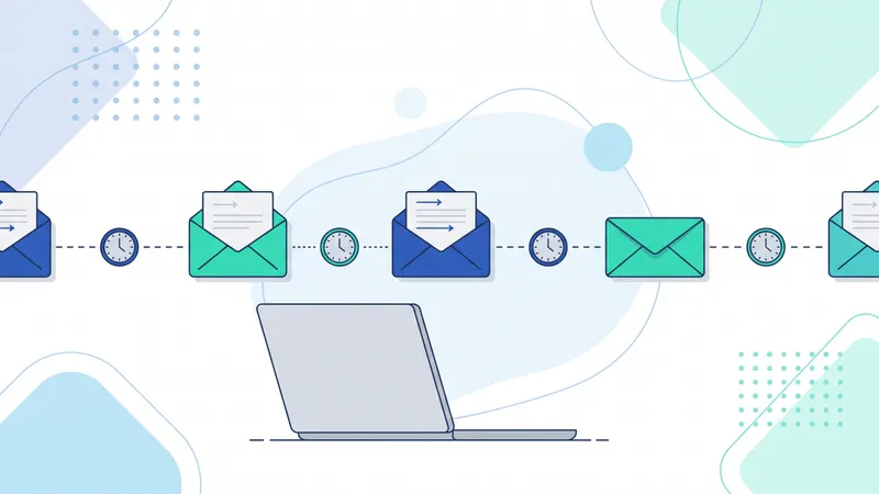 Rangkaian email otomatis yang terkirim terjadwal