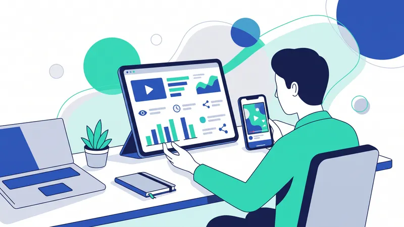 Marketer mengevaluasi metrik performa video pendek